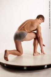 Underwear Man White Sitting poses - simple Muscular Medium Brown Sitting poses - ALL Academic